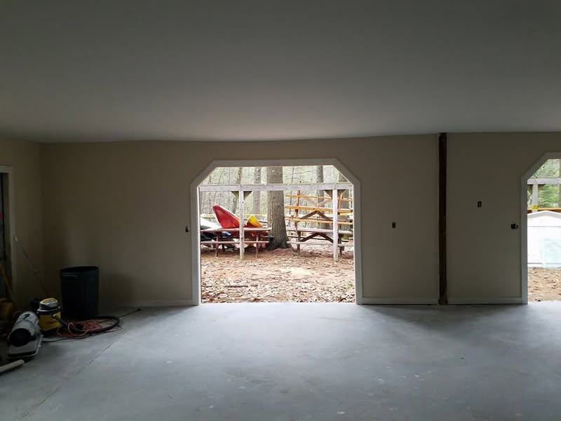 Rec hall project at Poland Spring Campground